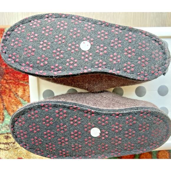 Haflinger Wool Classic brown elephant Clogs Sz 6/EU 37 Slip On Slippers Germany - Picture 5 of 7